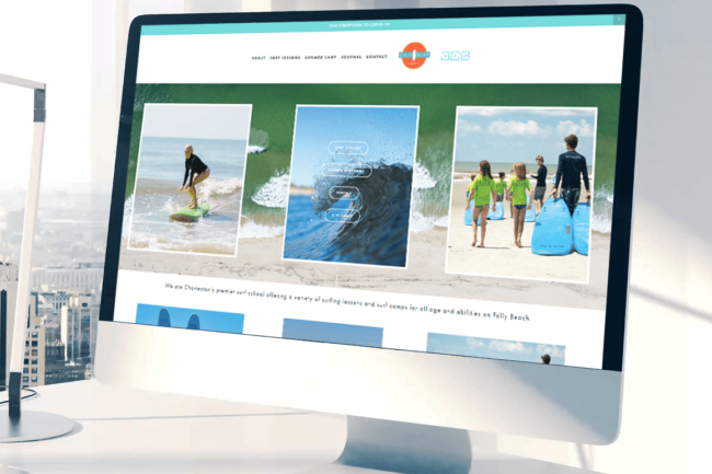 isla surf school desktop view